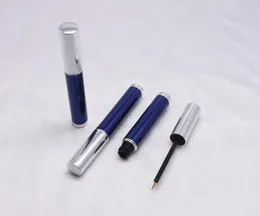 Storage Bottles 100pcs 4ml Empty Blue Eyeliner Tube Plastic Cosmetic Packing Container Eyelash Growth Bottle Round Makeup Tool Silver Cap SN