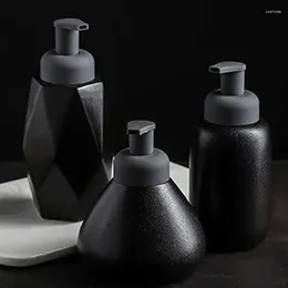 Liquid Soap Dispenser Matte Bottle Ceramic Hand Sanitizer Shampoo Portable Shower Gel Foam Bathroom Accessories