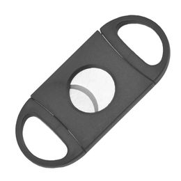 Portable Cigar Cutter Plastic Blade Pocket Cutters Round Tip Knife Scissors Manual Stainless Steel Cigars Tools