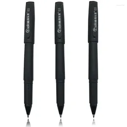 Pcs Gel Pen 0.5mm Black Ink Very Good Writing Metal Chirography Office & School For Student