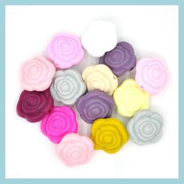 Other Mini Flower Sile Teething Beads Food Grade Bpa Sensory Loose Diy Jewelry Making Accessories Drop Delivery Dhgarden Dhkbi