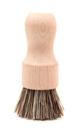 Handheld Wooden Brush Sisal Palm Dish Bowl Pan Cleaning Brushes Round Handle Pot Brush Kitchen Chores Rub Cleaning Tool LX89887152079