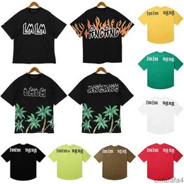 2024 Tees Tshirt Summer Fashion Mens Womens Designers t Shirts Long Sleeve Tops Palms Letter Cotton Tshirts Clothing Polos Short High Quality Clothes GMXP