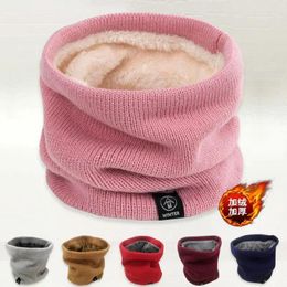 Bandanas Winter Warm Scarf Woolen Knitting Neck Sport Men Face Cover Skating Running Scarves Thick Cold-proof Collar