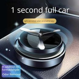 Car Air Freshener Solar Energy Rotating Perfume Decoration Light Can Drive The Car Incense Pendulum Car Perfume Fragrance L49