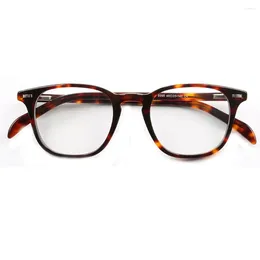 Sunglasses Frames Two Tone Women Round Fashion Glasses Men Optical Eyeglasses Vintage Square Prescription Eyewear Black Brown Spectacles