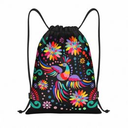 custom Mexican Floral Fr Textile Drawstring Bags for Shop Yoga Backpacks Men Women Colorful Sports Gym Sackpack R9yS#