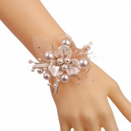 wedding Bridal Bridesmaid Wrist Frs Bracelet Party Fabric Hand Frs Ribb Bride Wedding Marriage Accories Party Decor 81It#