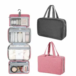 large Hanging Hook Toiletry Bag Travel Folding Waterproof Handbag Makeup Cosmetic Razor Storage Organizer Case Bathroom Supplies j1z1#