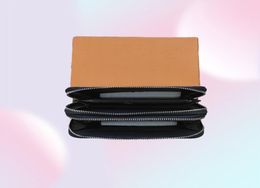 Women Wallet Fashion Classic Luxury Men Double zipper Long Wallets Designer Lady Clutch bag Card holder Purse With Box2186602