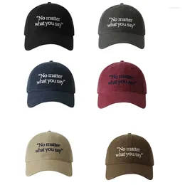 Ball Caps Woman Men Embroidery Letter Baseball Adult Adjustable Hat Gathering Teens Eye Catching For Outdoor Sports