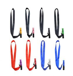 Colourful Aluminium Alloy Silicone Mouthpiece Tips Smoking Metal Mouth Tip Sling Bamboo Hookahs Lanyard For Hookah Shisha Pipe7168744