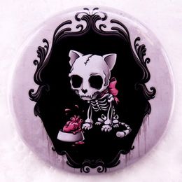 58MM halloween scary animals tinplate brooch Cute Anime Movies Games Hard Enamel Pins Collect Cartoon Brooch Backpack Hat Bag Collar Lapel Badges
