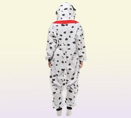 Dalmatian Dog Women039s and Men039s Animal Kigurumi Polar Fleece Costume for Halloween Carnival New Year Party welcome Drop 6620567