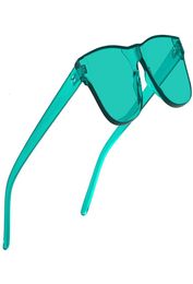 Designer Sunglasses Candy Colorful Women One Piece Lens Square Sun Glasses for Luxury Glasees Brand High Quality7044360