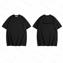 T-shirt Essentialsshirt Mens T Shirts Thick Cotton Version Summer Women Designers Tshirt Fashion Tops Man Casual Letter Polos Clothing Clothes Tees 2024 ZX46