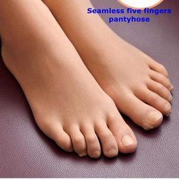 Sexy Socks 10d Velvet seamless Five toe abdomen drawing women leggings butt-lifting five fingers stockings pantyhose 240416