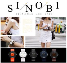 cwp 2021 Sinobi Fashion Watch Women Big Dial Creative eddy Design High Quality Leather Strap White Watches Casual relojes para muj3683663