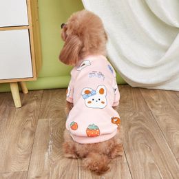 Dog Apparel Autumn And Winter Pet Clothes Cute Cartoon Pattern Sweet Sweetheart Small Medium-sized Warm Sweatshirt Poodle Yorkshire