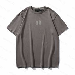 T-Shirt Essentialsshirt Erkek T gömlek kalın pamuk versiyon yaz kadın tasarımcılar tshirt moda üstleri adam gündelik mektup polos giyim kıyafetleri tees 2024 zx20