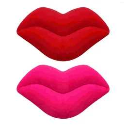 Pillow 2 Pcs Sofa Red Couch Pillows Lip Throw 15x15 Birthday Present Lips Covers S