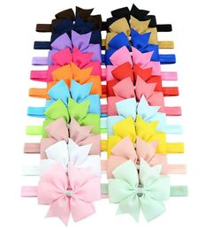 Baby Headbands Bowknot headband for Girls Children Hair Accessories Kids Toddler Elastic Ribbon Bow Hairband Princess Headdress 206006832