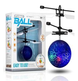 10models RC Drone Flying copter Ball Aircraft Helicopter Led Flashing Light Up Toys Induction Electric Toy sensor Kids Children Ch1330612