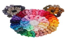 Hair Accessories 20PCS French Elastic Scrunchies For Women Velvet Chiffon Tie Rubber Band Rope Headbands Headdress4728753