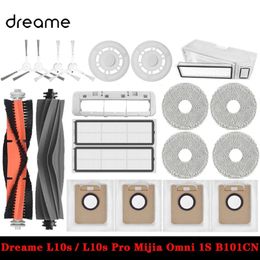Dreame L10s Ultra/Dreame L10s Pro Robot Vacuum Cleaner Robot Parts Dust Bag Main Side Brush Hepa Philtre Mop Pad Accessories 240409