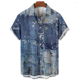 Men's Casual Shirts Personalized Graphic Print Shirt Fashion Design Men And Women Short Sleeve Tops Button
