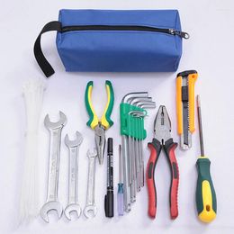 Storage Bags Multifunctional Tool Bag Case Oxford Canvas Waterproof Hand Screws Nails Drill Bit Metal Parts Organizer Pouch