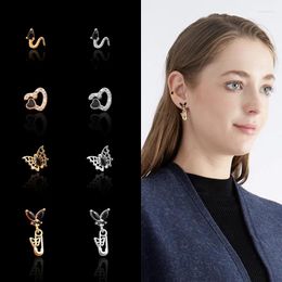 Stud Earrings Women 2024 Trending Stainless Steel Jewelry Accessories Piercings For Ears Butterfly Boho Gothic Decoration