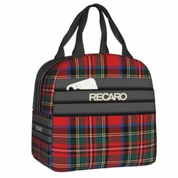 recaros Logo Lunch Bag Leakproof Cooler Thermal Insulated Lunch Box For Women Kids Work School Picnic Travel Food Tote Bags 25ei#
