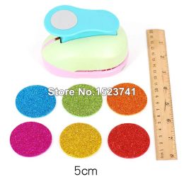 Punch 1pc 2" (50mm) circle round shape save effort design DIY EVA foam punch paper card scrapbook big puncher paper cutters supplier