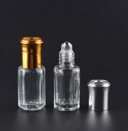 3ml 6ml Glass Essential Oil Travel Bottles 10ml 12ml Empty Roll On Refillable Perfume Bottle Steel Roller Ball Containers 30pcs1858881