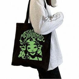 hot Melanie Martinez Portals Tracklist Print Handbags Large Shoulder Fabric Canvas Bag Girls Shop Bag Student School Bags C1qw#