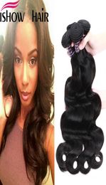 Peruvian Indian Maylasian Unprocessed Virgin Hair Body Wave Hair 4 Bundles Ishow Top 8A Hair Weave 828inch Selling 5568183