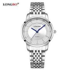 LONGBO luxury Quartz Watch lovers Watches Women Men Couple Watches Steel Wristwatches Fashion Casual Watches Gold 1pcs 802818906811