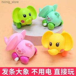 Wind-up Toys Childrens cartoon elephant mechanical toy small animal creative and cute gift new Y240416