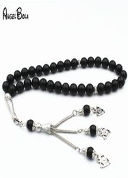 Muslim Islamic Tasbih Black Crystal Prayer Beads Bracelet Round Shape Beads 33 Islamic Beaded Adults Bracelet Rosary8350440