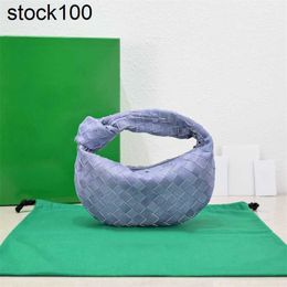 BottegVenetas Jodie Handbag Italy Top Bag Woven Women's Knot Round Underarm Hobo Arc Mini Denim Sheepskin Leather