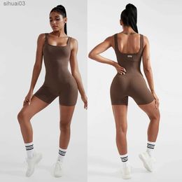 Women's Tracksuits Romper Selveeless Fitness Bodysuit Sportswear Women Jumpsuit Buttery-Soft One-Piece Playsuit Yoga Suits Tracksuits WomenL2403