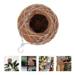 Vases Flower Pots For Indoor Plants Coconut Palm Hanging Basket Home Decor Hanger