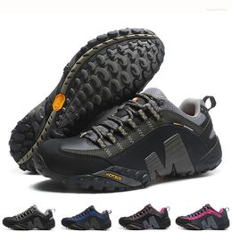 Fitness Shoes Professional 2024 Hiking Man Leather Trekking Men High Quality Outdoor For Wear Resistant