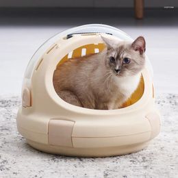 Cat Carriers Portable Travel Pet Carrier Bubble Handbag For Dog And Dome Airline Approved Space Outdoor Breathable Nest