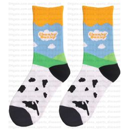 New milk ice cream socks pure cotton one size comfortable skateboard socks with SB whole support8383737