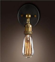 led vintage wall lights retro led wall sconces Shadeless E27 filament lights industrial metal single wall lights E27 bulb holder A3638553