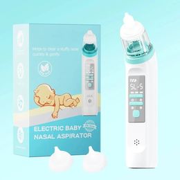 Baby Electric Nasal Absorber Nose 5 Levels Adjustable Silicone Silent Cleaner Obstruction Rhinitis Child Suction Aspirator Tool 240407