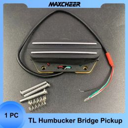 Cables TL Humbucker Bridge Pickup Electric Guitar Humbucker Pickup for Bridge Coil Spliting four Counduct with Shield Cable 9K or 16K