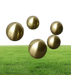 Modern Ball Brushed Solid Brass Kitchen Cabinet Knobs Handles Furniture Hardware Dresser Drawer Cupboard 6234493